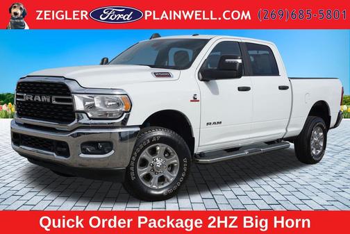 Bright White Clearcoat 2024 RAM 2500 Big Horn Crew Cab 4x4 6'4' Box