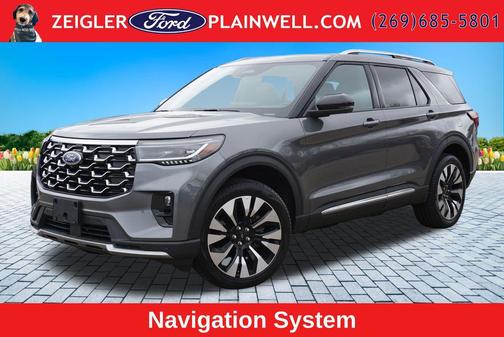 Gray Metallic 2025 Ford Explorer Platinum