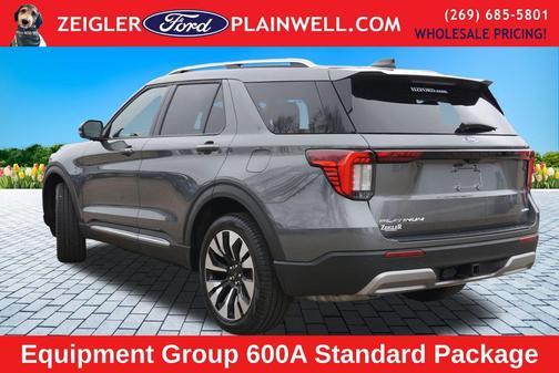 Gray Metallic 2025 Ford Explorer Platinum