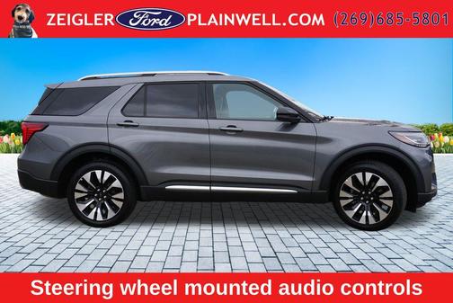 Gray Metallic 2025 Ford Explorer Platinum