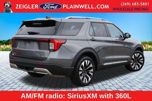 Gray Metallic 2025 Ford Explorer Platinum