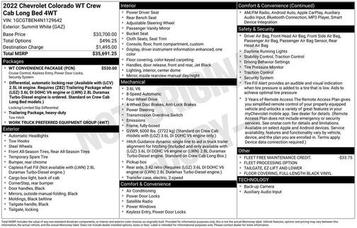 2022 Chevrolet Colorado WT