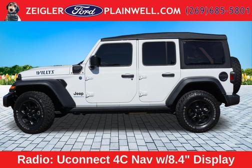 Bright White Clearcoat 2023 Jeep Wrangler 4xe Willys