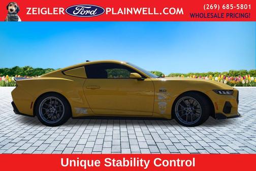 Yellow 2024 Ford Mustang GT