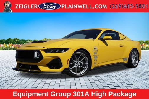 Yellow 2024 Ford Mustang GT