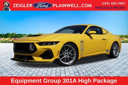 Yellow 2024 Ford Mustang GT
