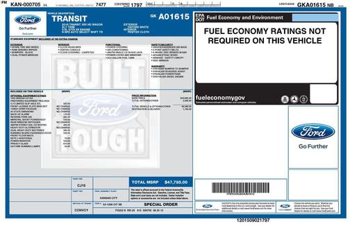 Oxford White 2016 Ford Transit-350 XLT