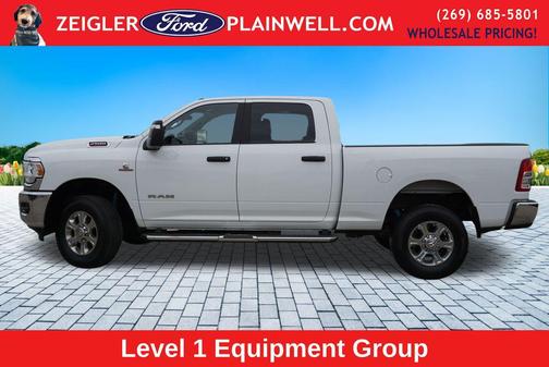 Bright White Clearcoat 2024 RAM 2500 Big Horn Crew Cab 4x4 6'4' Box