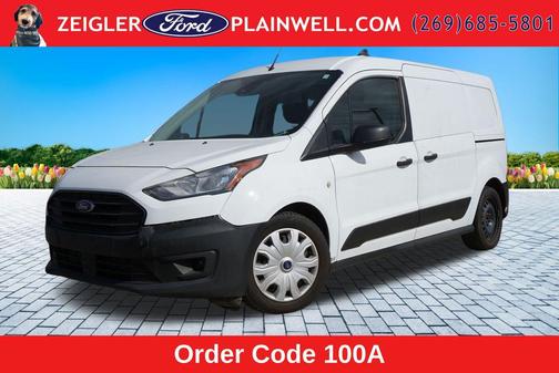 Frozen White 2021 Ford Transit Connect XL Cargo Van