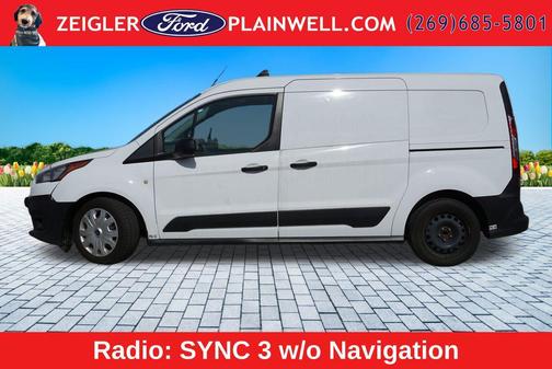 Frozen White 2021 Ford Transit Connect XL Cargo Van