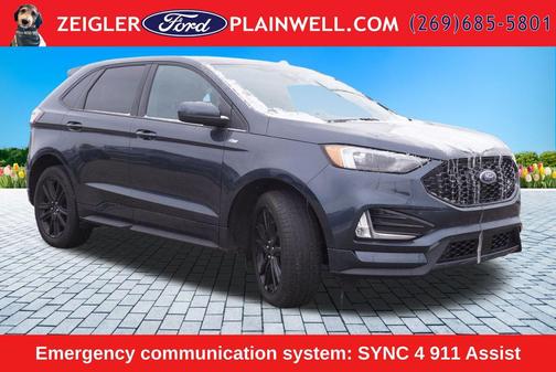 Blue Metallic 2024 Ford Edge ST Line
