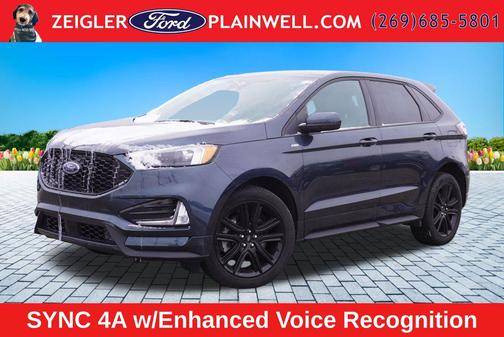 Blue Metallic 2024 Ford Edge ST Line