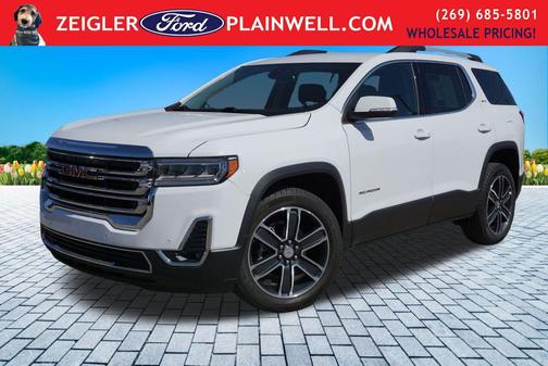 Summit White 2023 GMC Acadia AWD SLT
