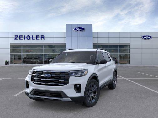 Space White Metallic 2026 Ford Explorer Active