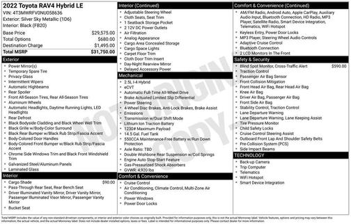 2022 Toyota RAV4 Hybrid LE