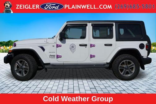 Bright White Clearcoat 2021 Jeep Wrangler Unlimited Sahara