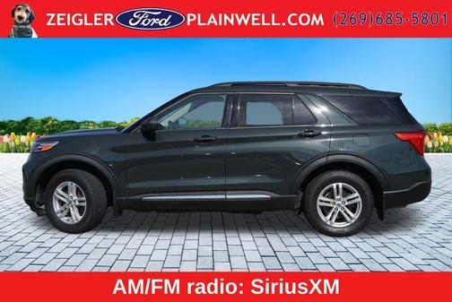 Green Metallic 2021 Ford Explorer XLT
