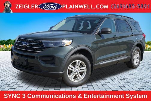 Green Metallic 2021 Ford Explorer XLT