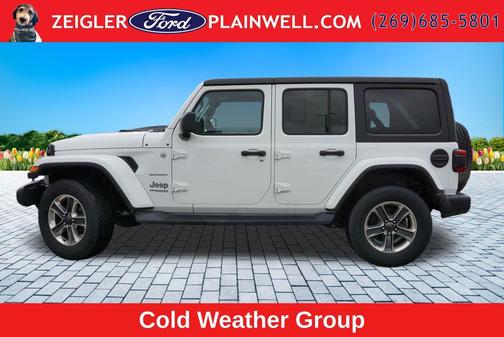 Bright White Clearcoat 2020 Jeep Wrangler Unlimited Sahara