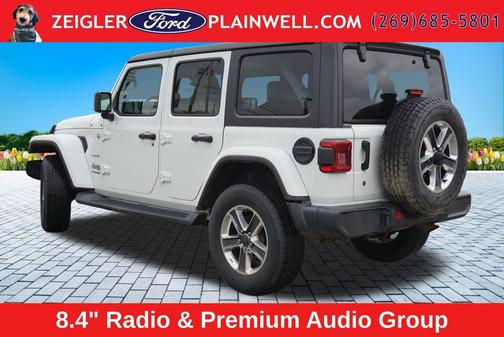 Bright White Clearcoat 2020 Jeep Wrangler Unlimited Sahara