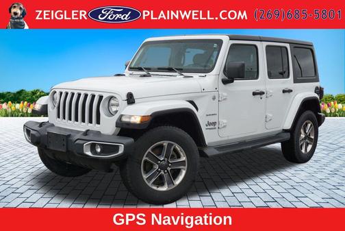 Bright White Clearcoat 2020 Jeep Wrangler Unlimited Sahara
