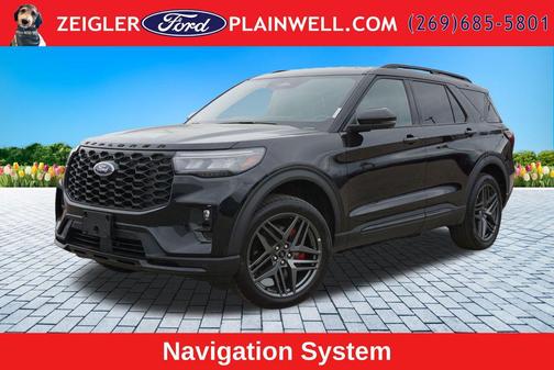 Black Metallic 2025 Ford Explorer ST-Line