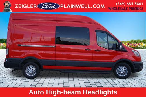 Red 2023 Ford Transit-250 Base