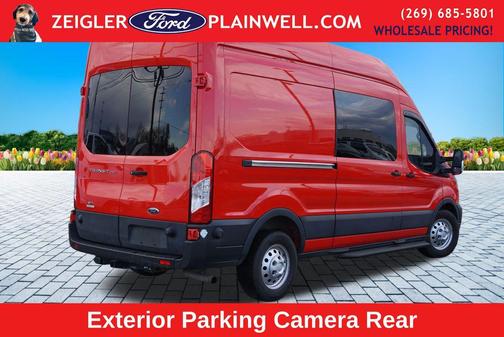 Red 2023 Ford Transit-250 Base