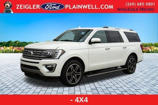 Star White Metallic Tri-Coat 2021 Ford Expedition Max Limited