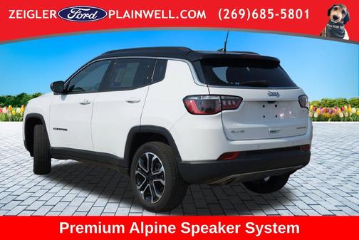 Bright White Clearcoat 2023 Jeep Compass Limited