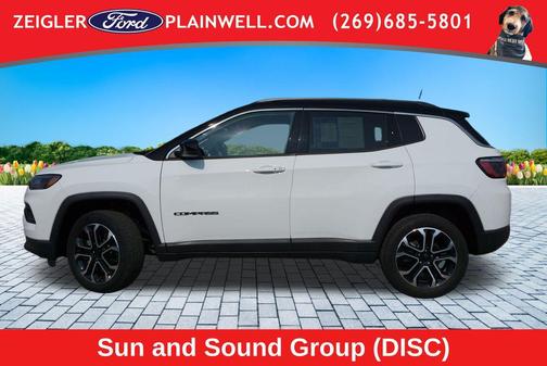 Bright White Clearcoat 2023 Jeep Compass Limited