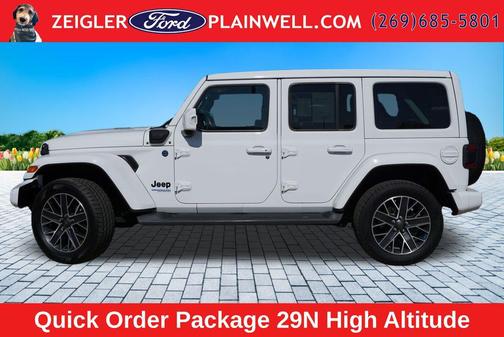 Bright White Clearcoat 2022 Jeep Wrangler Unlimited 4xe Sahara High Altitude