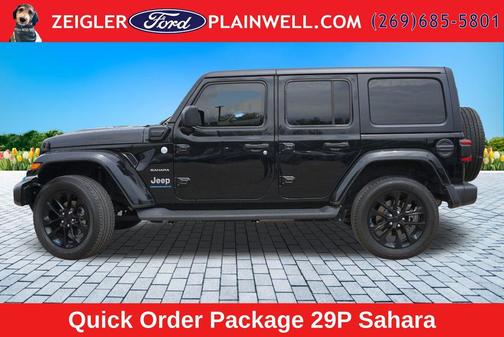 Black Clearcoat 2023 Jeep Wrangler 4xe Sahara
