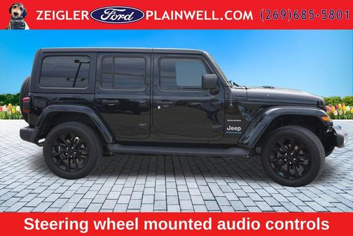 Black Clearcoat 2023 Jeep Wrangler 4xe Sahara