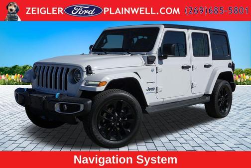 Bright White Clearcoat 2023 Jeep Wrangler 4xe Sahara
