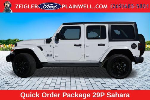 Bright White Clearcoat 2023 Jeep Wrangler 4xe Sahara
