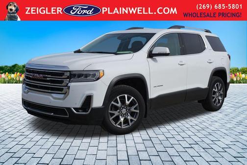 Summit White 2023 GMC Acadia AWD SLT
