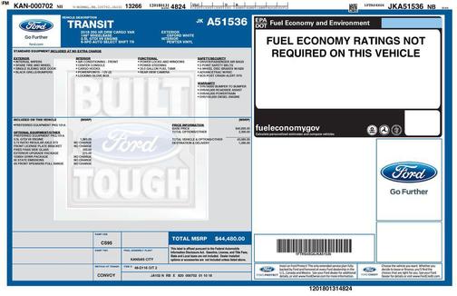 Oxford White 2018 Ford Transit-350 Base