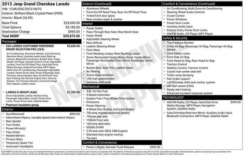 2013 Jeep Grand Cherokee Laredo