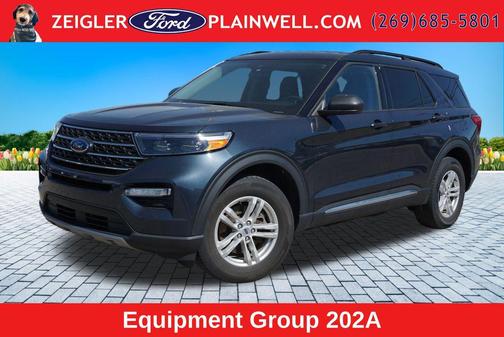 Blue Metallic 2023 Ford Explorer XLT