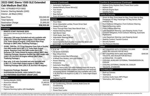 2023 GMC Sierra 1500 SLE
