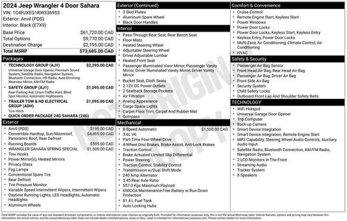 Anvil Clear Coat 2024 Jeep Wrangler 4-Door Sahara