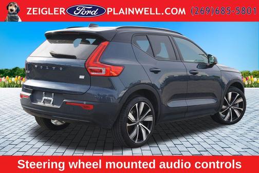 Blue 2022 Volvo XC40 Recharge Pure Electric P8 Twin Plus
