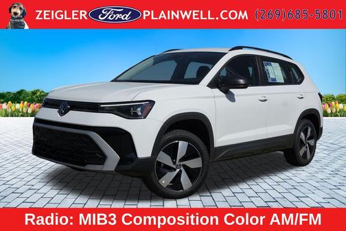 Pure White 2025 Volkswagen Taos 1.5T S