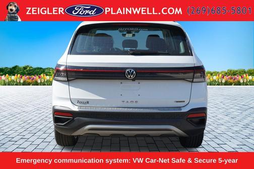 Pure White 2025 Volkswagen Taos 1.5T S