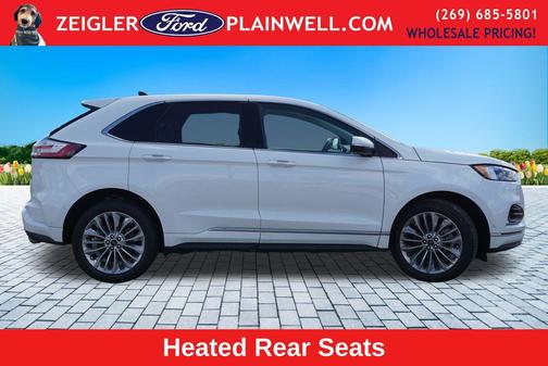 White Metallic 2024 Ford Edge Titanium