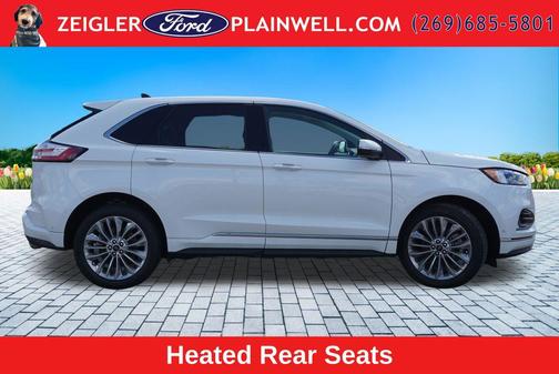 White Metallic 2024 Ford Edge Titanium