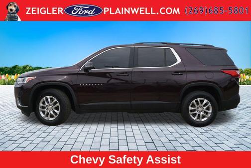 Black Cherry Metallic 2021 Chevrolet Traverse LT Leather