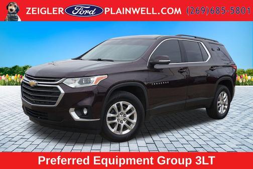 Black Cherry Metallic 2021 Chevrolet Traverse LT Leather