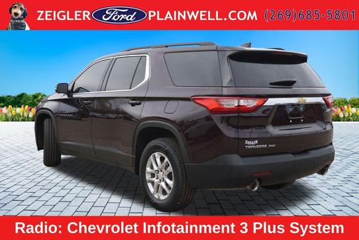 Black Cherry Metallic 2021 Chevrolet Traverse LT Leather
